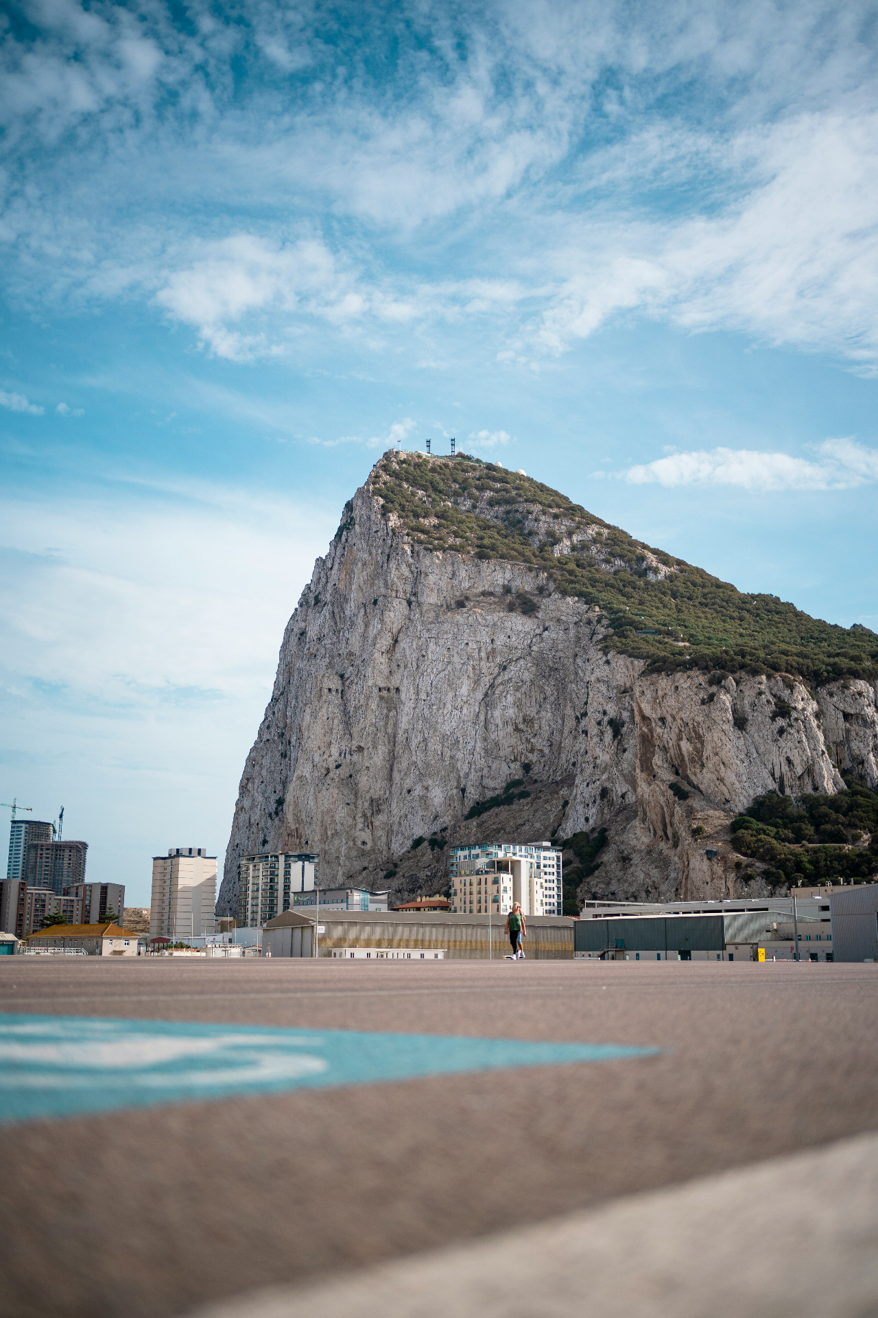 The Rock of Gibraltar at golden hour